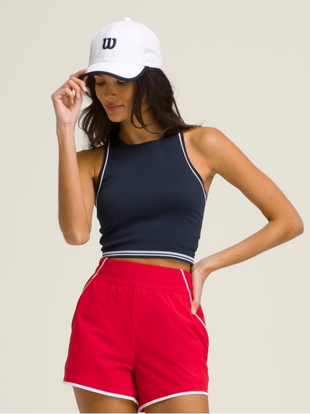 Wilson All the Time Brami in Navy (Medium) and Classic Pleated Mini Skirt (Small